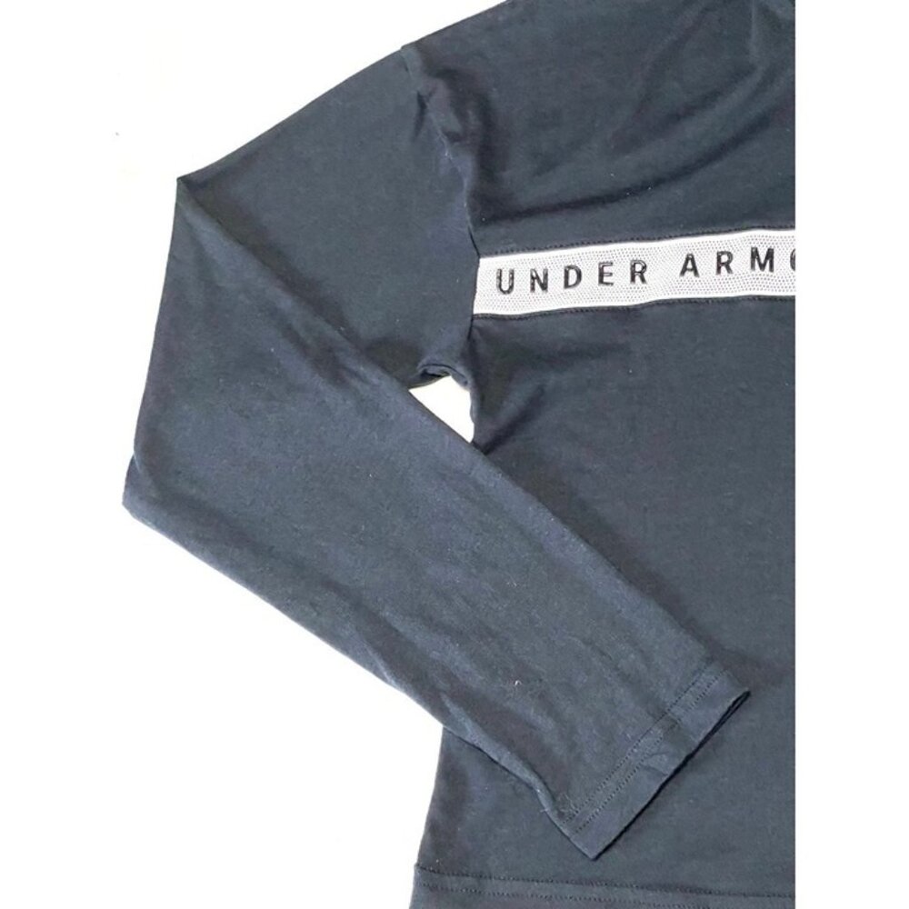 Under Armour.Athletic crop hoodie sweatshirt, black color, size m - Picture 8 of 10